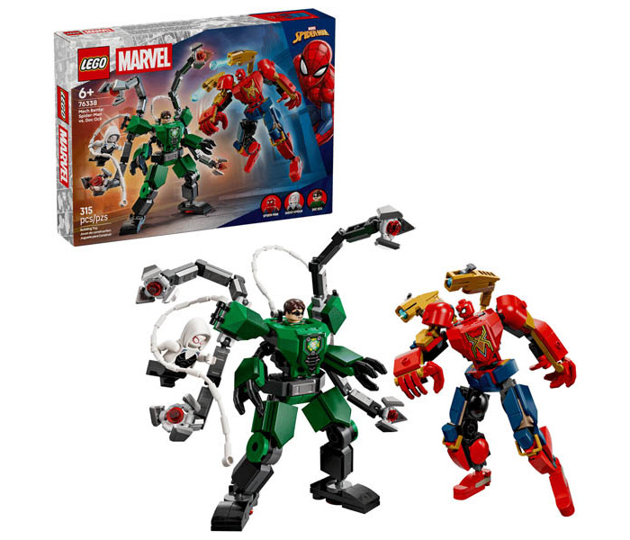 Igračka Lego kocke Marvel Mech Battle: Spider-Man vs. Doc Ock 6+