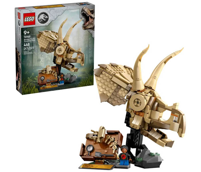 Igračka Lego kocke Jurassic World Dinosaur Fossils: Triceratops Skull 9+