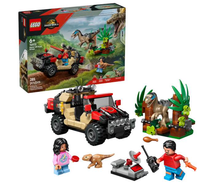 Igračka Lego kocke Jurassic World Raptor Off-Road Escape 6+