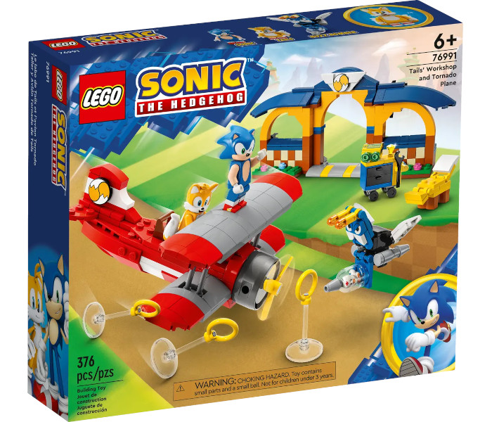 Igračka Lego kocke Sonic Tails' Workshop and Tornado plane 6g+