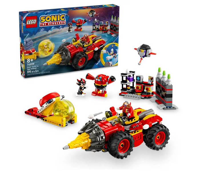 Igračka Lego kocke Sonic the Hedgehog- Super Sonic vs. Egg Drillster 8+