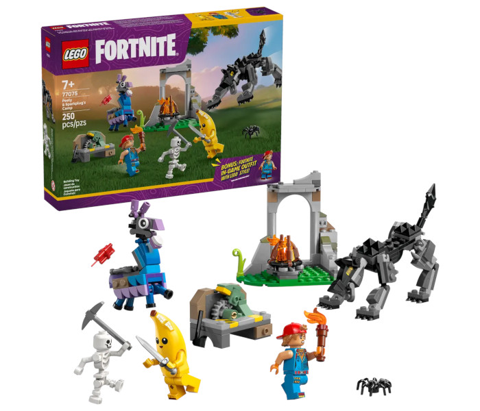 Igračka Lego kocke Fortnite Peely & Sparkplug's Camp 7+