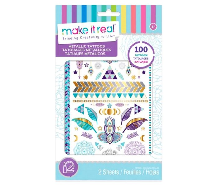 Igracka metallic tattoos asst
