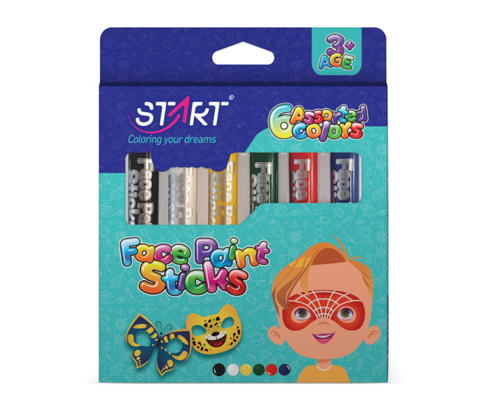 Igračka boje za lice 6kom.