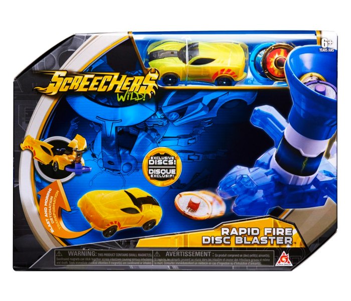 Igracka Screechers wild rapid fire disc blaster