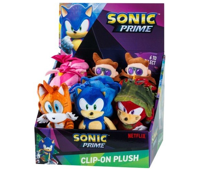 Igračka Sonic plišana figura clip on