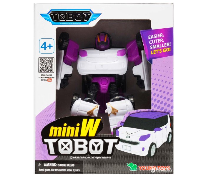 Igracka Tobot auto robot ljubicati