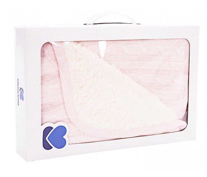 Ćebe Kikkaboo pleteno light pink