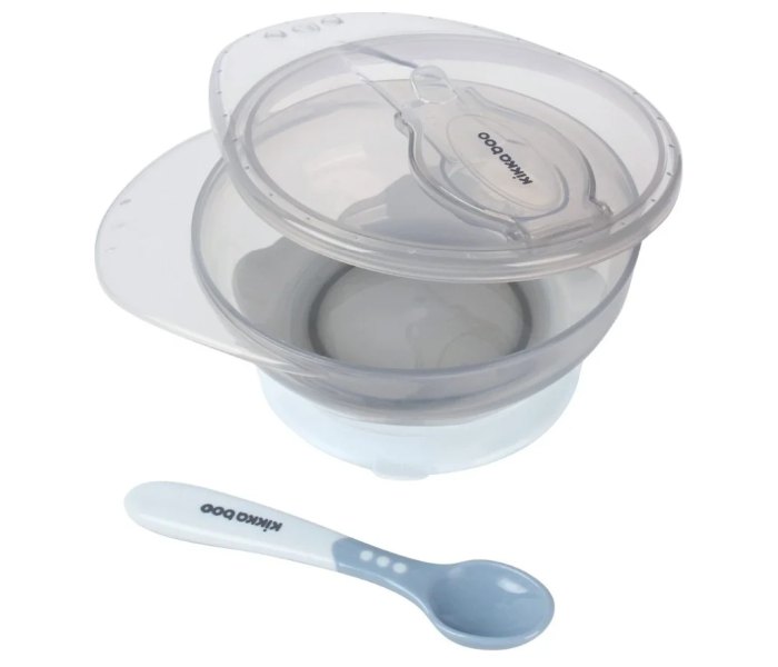 Činija za hranjenje Kikkaboo sa kašikom plava
