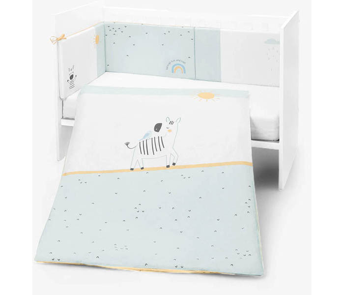 Set posteljina Kikkaboo 2/1 60/120 stripy friends