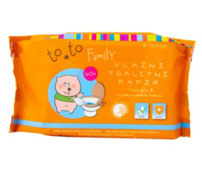 Toto vlazni vc papir A 60kom.