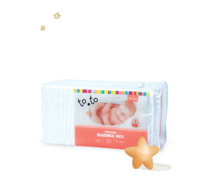 Toto baby perforirane blaznice  60kom.