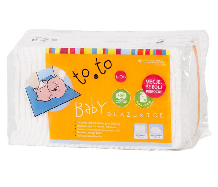 Toto baby perforirane blaznice  60kom.
