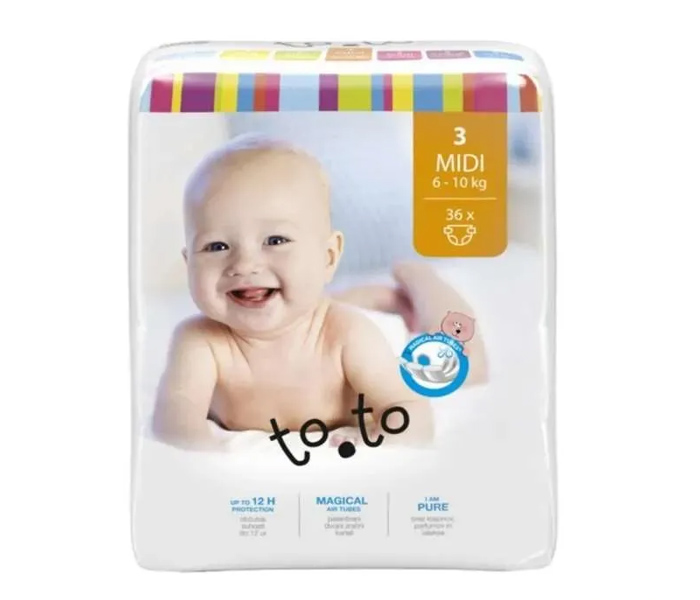 Toto baby pelene Midi 6-10kg 36komada