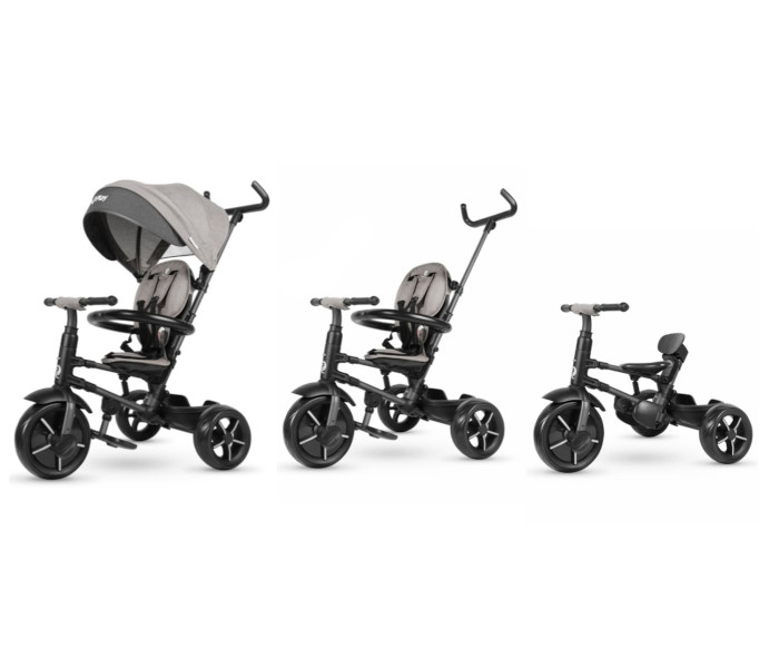 QPlay triciklo Rito star S380-11, sivo