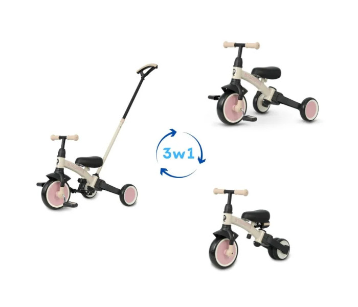 QPlay Triciklo 3u1 Stager rozi