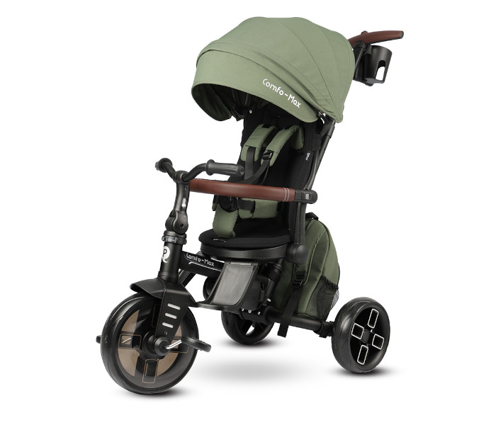 QPlay triciklo 8u1 Comfo max Eva T170,maslinasto zeleno