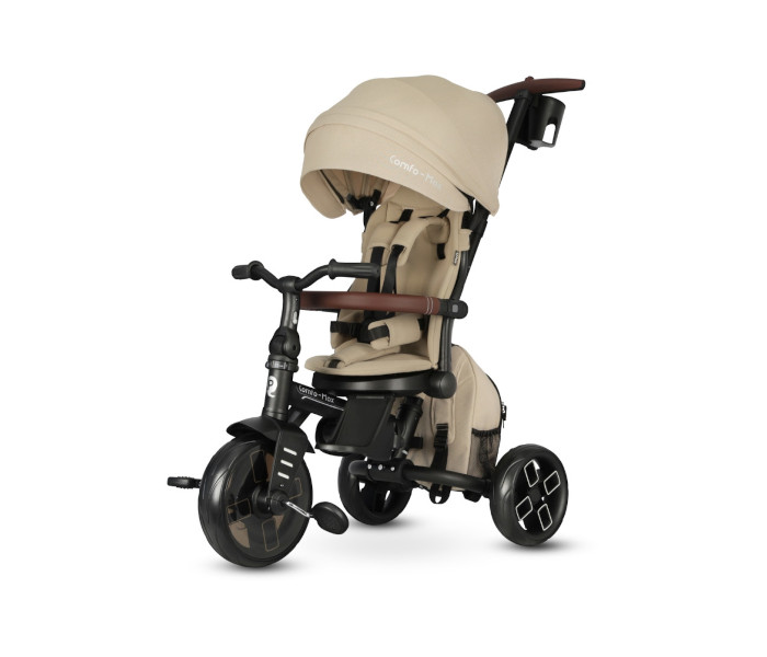 QPlay triciklo 8u1 Comfo max Eva T170,  bež