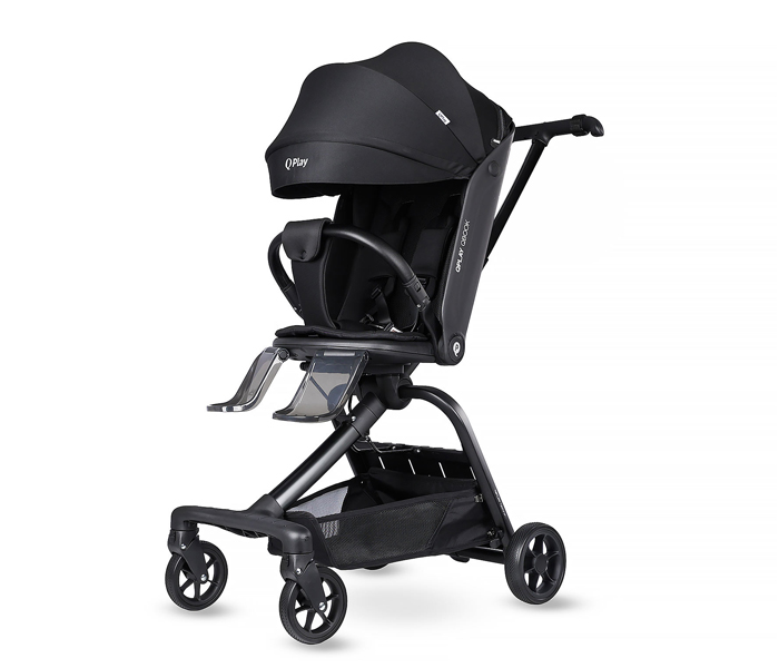 Q play kolica 2u1 Qbook, crna