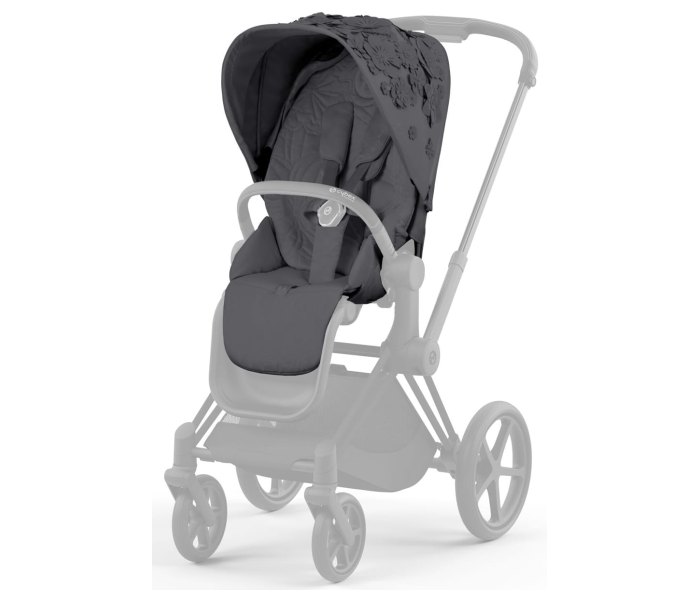 Cybex navlaka za sjedište za kolica Priam, flowers grey