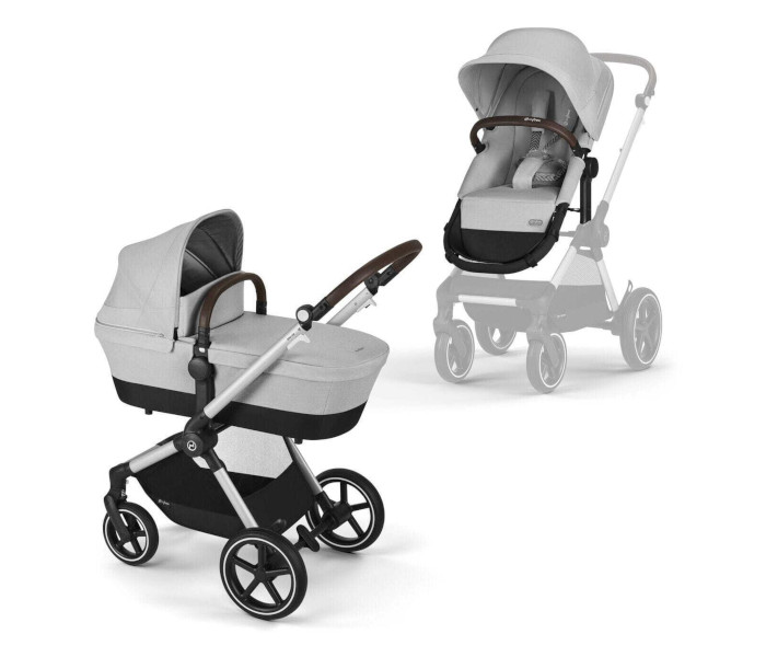 Cybex kolica Eos lux SLV B grey mid
