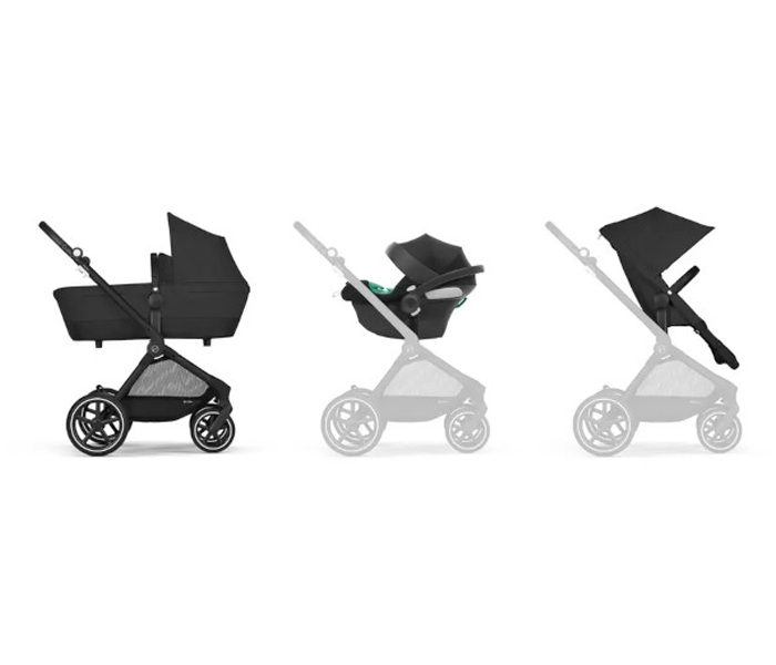 Cybex kolica Eos Lux 3u1 Moon black