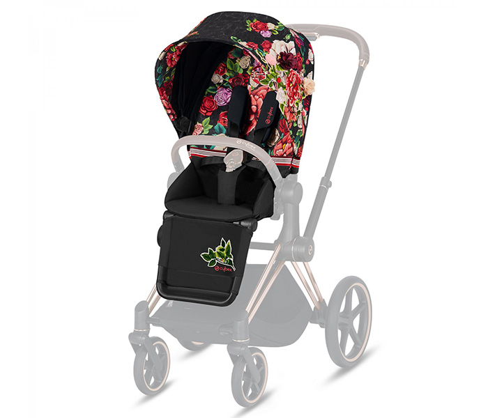 Cybex navlaka za sjedište za kolica Priam Spring Blossom dark black