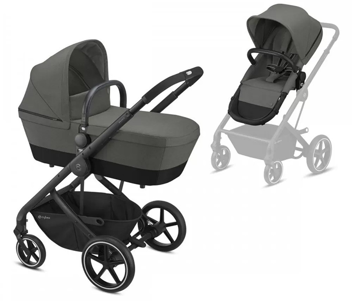 Cybex kolica Balios S 2 u 1 BLK Soho grey