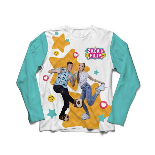 Dječija majica Zaga i Filip plava, veličina 10