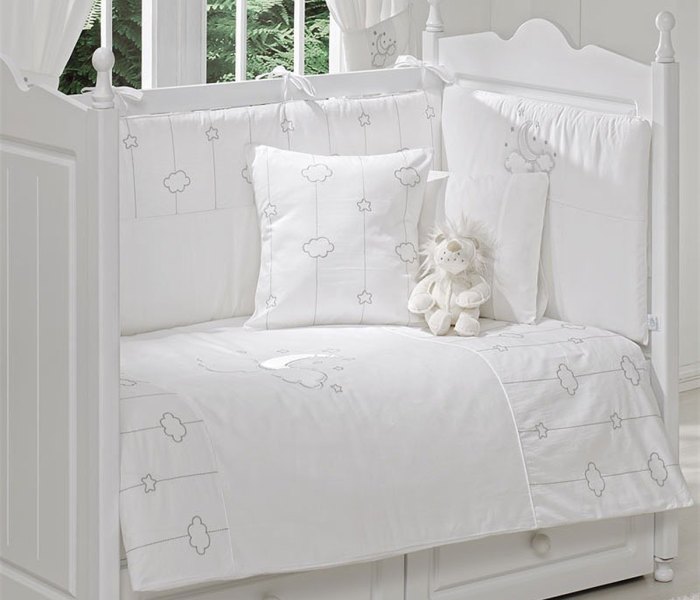 Posteljina set Luna chic white 80*140cm