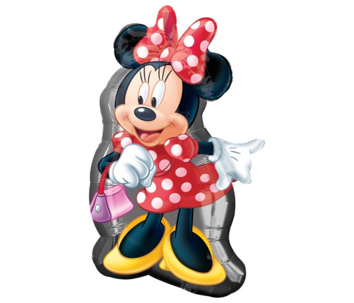 Balon od folije oblika Minnie kompletno tijelo 48 x 81 cm