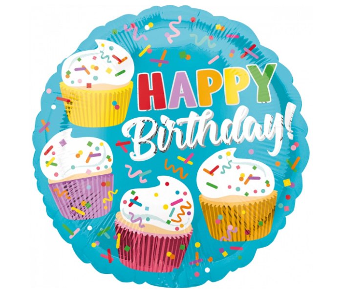 Klasični balon od folije Cupcake Fun
