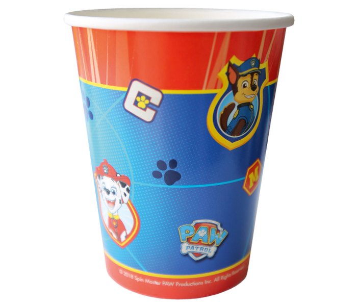 8 čaša Paw Patrol papir 250 ml