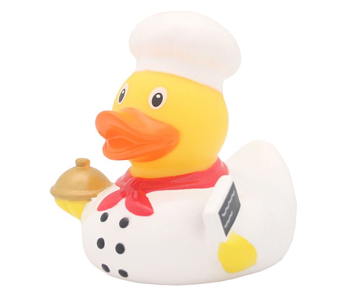 Gumena igračka Lilalu patka za kupanje kuvar