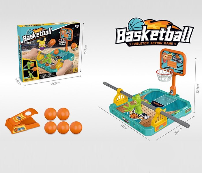 Igračka mini basket teren sa 5 lopti