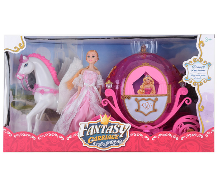 Igračka princeza 29cm sa konjem i kočijom