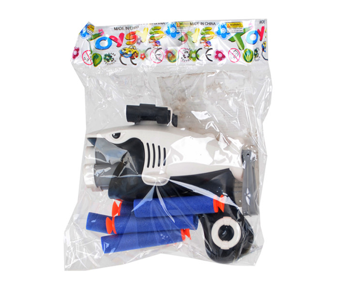 Igračka pištolj u obliku ajkule sa mekim mecima