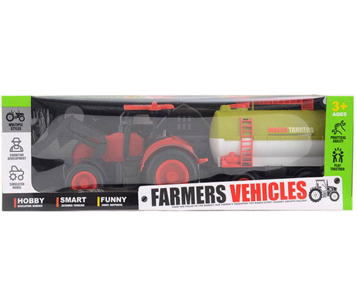 Igracka traktor sa prikolicom na potez