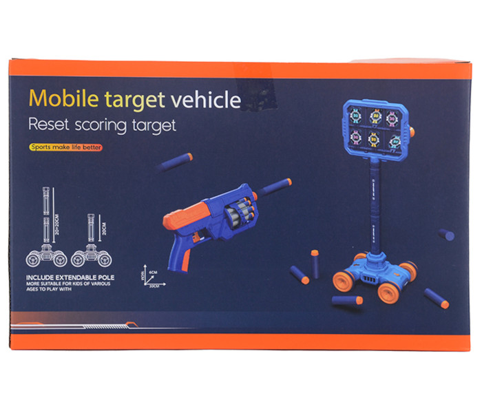 Igračka pokretna meta sa pišoljom na meke metke