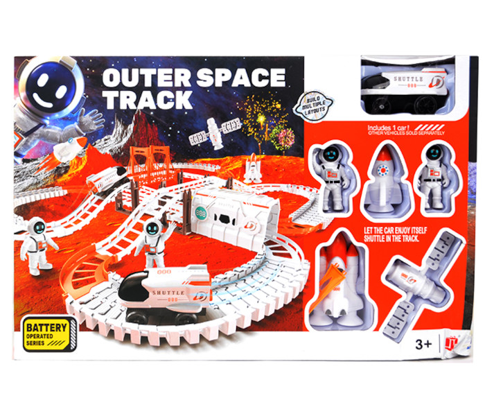 Igračka kosmonautska staza sa figuricama