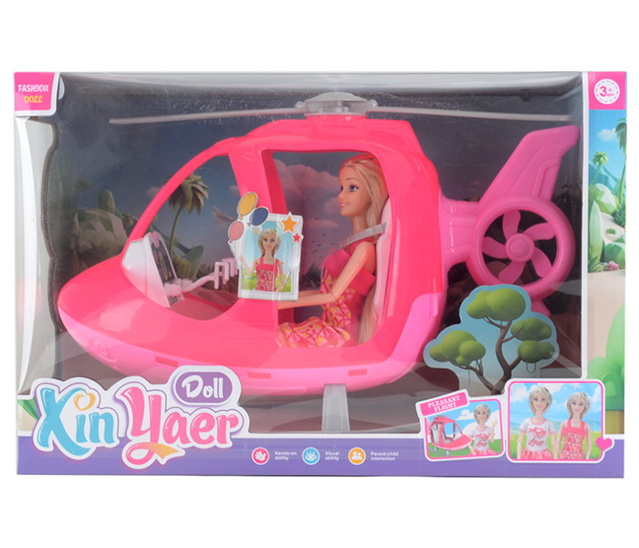 Igračka helikopter i lutka