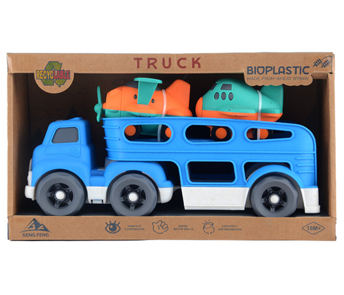 Igračka set kamion i 2 aviona od bioplastike