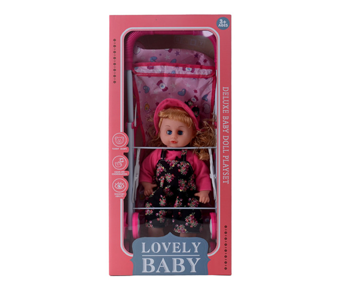 Lutka 33 cm sa kolicima