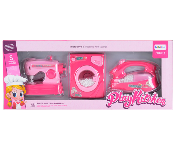 Igračka set pegla sa mašinom sa veš i šivenje