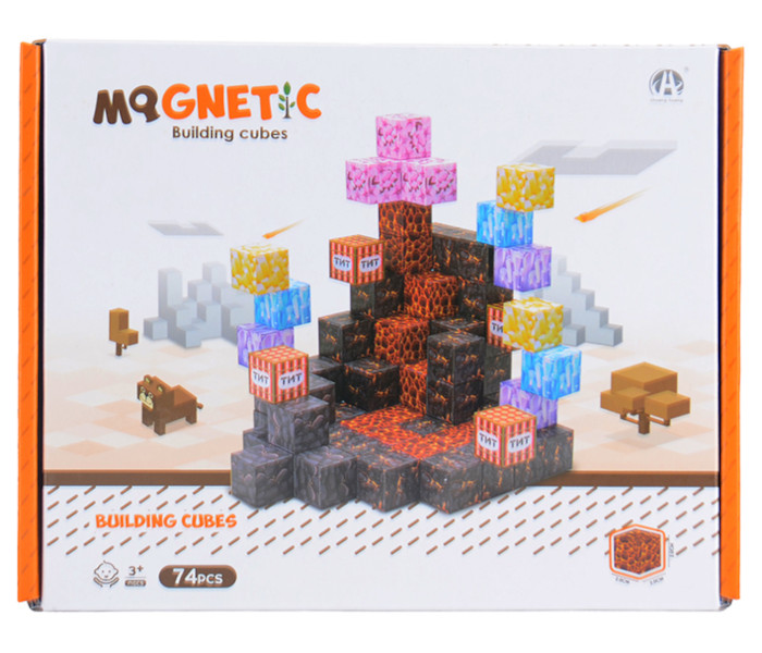 Igračka magnetne kocke 2cm - kamenje 74 kom