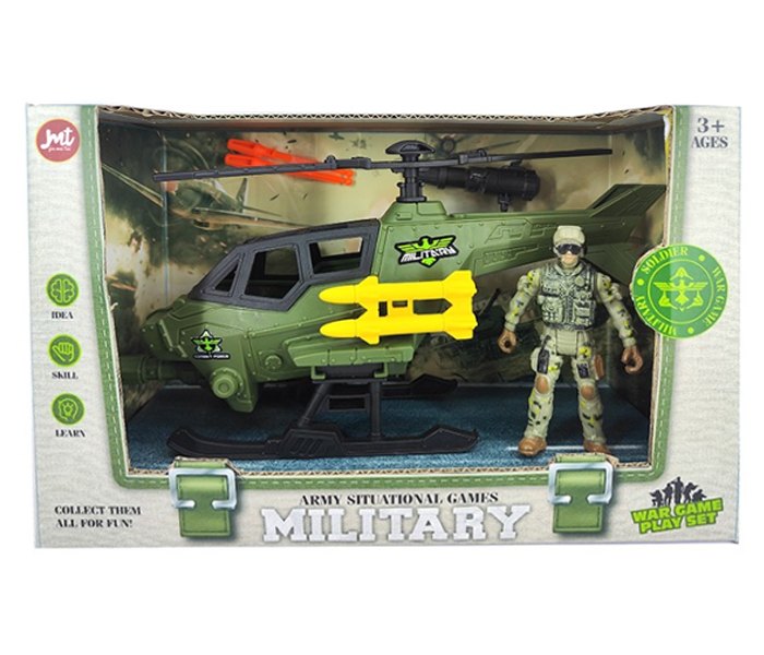 Vojni helikopter sa figuricom