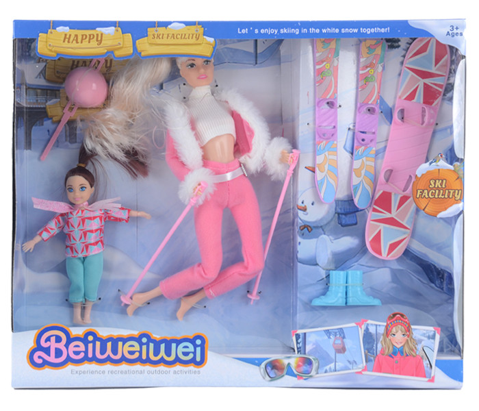 Igračka zimski set sa lutkama