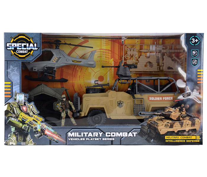 Igračka vojni set sa kamionom i helikopterom