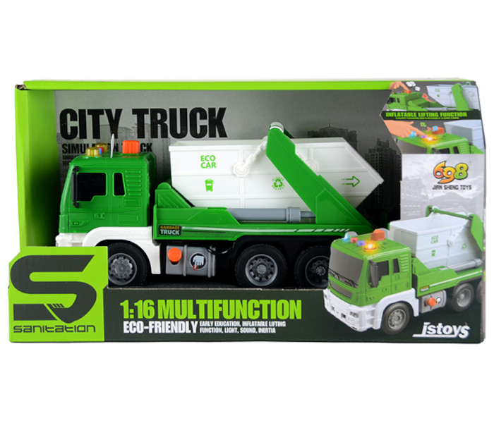 Igračka komunalni kamion na potez 1:16 sa svijetlom i zvukom