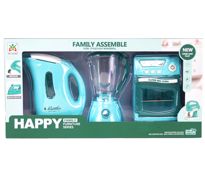 Igračka set rerna, kuvalo i aparat za sok sa svijetlom i muzikom